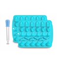 thumbnail image 1 of Mini Skull Motif Silicone Mould For Fruit Gummies - 40 Figures Including Pipette (2 Mould+1 Silicone Dropper), 1 of 6
