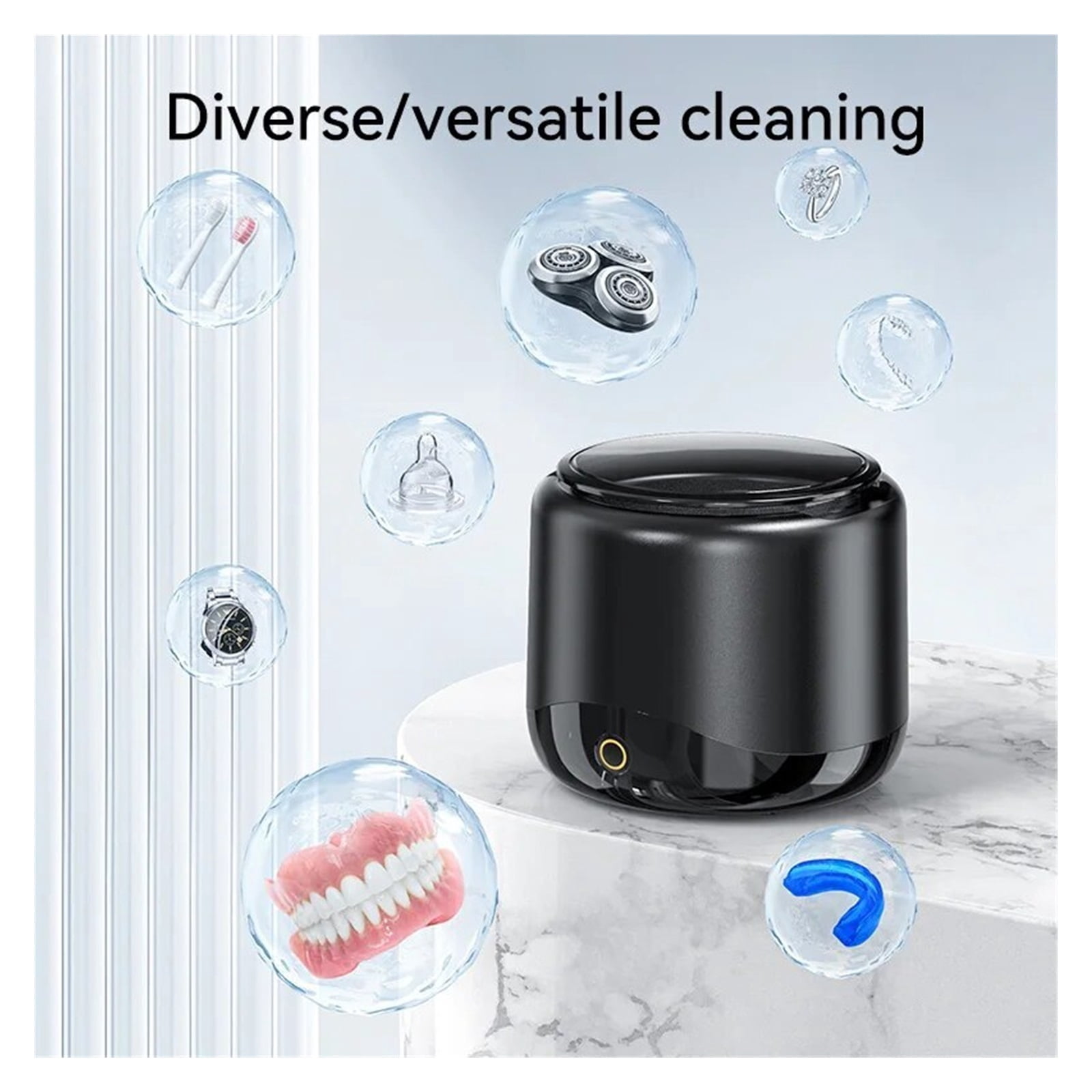 Ultrasonic Cleaner for Dentures 42-45KH Professional Ultrasonic Cleaning Machine for All Jewelry Watche Household Washer