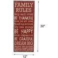 thumbnail image 2 of Family Rules Wall Plaque with Sayings Rustic Wood Wall Decor Sign Wood Plaque Wall Art 30 x 12 x 0.25inch (Family Rules), 2 of 6