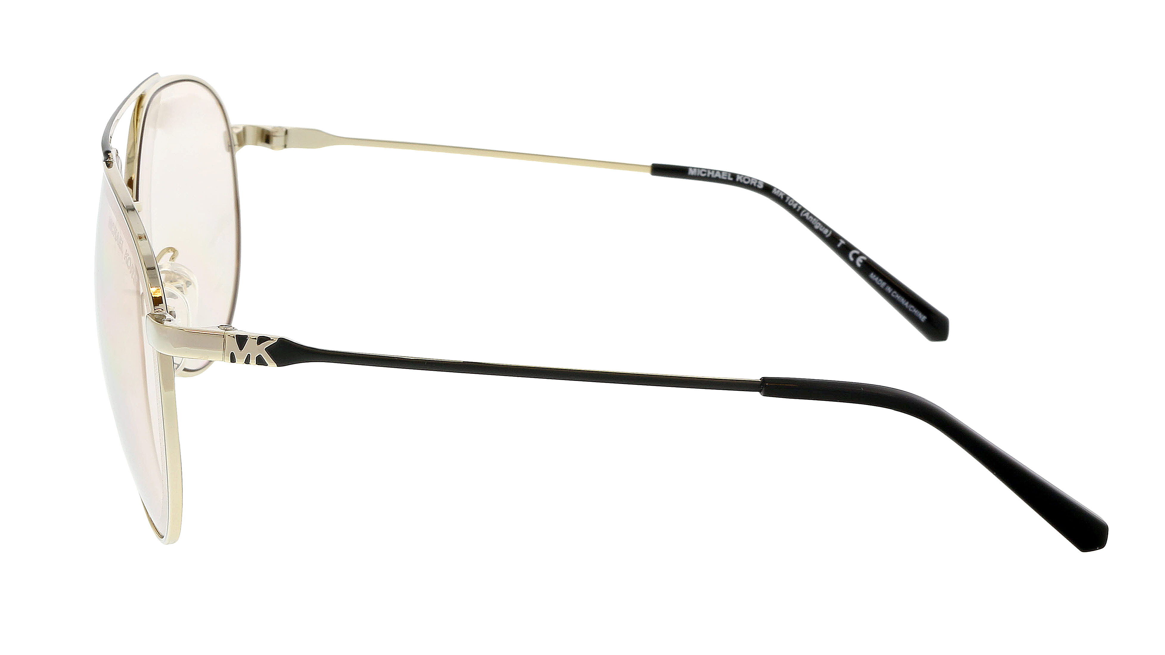 Michael Kors ANTIGUA MK1041 Sunglasses 101473-60 - Men's, Shiny Pale Gold Frame, MK1041-101473-60 - image 3 of 5