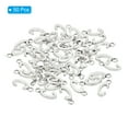 thumbnail image 3 of Letter Charm Pendants, 50 Pcs Character Alphabet Pendant Bulk DIY for Jewelry Making Bracelets, Silvery, C, 3 of 6