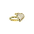 thumbnail image 1 of Anillo para Mujer con Cristal Fino Swarovski en forma de Corazon, Bañado en Oro 14k, Anillo Elegante y Brillante-Aretes de Mujer de Moda, Joyería para Mujer de Moda, Regalo especial Ortiz Espinosa Temporada, 1 of 2
