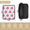 thumbnail image 4 of Hair Tool Organizer Bag with Heat Resistant Mat Removable Travel Storage Case for Hot Air Brushes Curling Irons Pink Roses and Red Hearts, 4 of 8