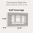 thumbnail image 3 of Covermates Outdoor TV Cover - Fits 50"-54" TVs, Water Resistant, Rip-Resistant, Open Back, 3 of 6