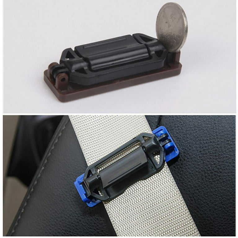 Seatbelt Seat Belt Adjuster,Seat Belt Clip Universal Shoulder and Neck Belt  Locator Retainer Locking Clip, 2 Pieces