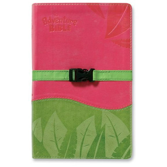 Pre-Owned The Adventure Bible: New International Version, Pink/Green, Italian Duo-tone, Adventure Bible Clip Closure Paperback