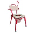 thumbnail image 3 of Silla Comodo Ducha Aluminio Acojinada Con Brazos Abatibles Granada ReActiv R204103-R, 3 of 3