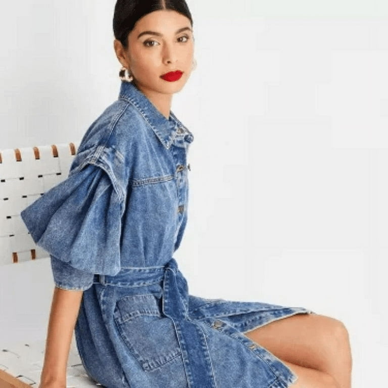 future collective denim dress Graceunderfire1936 on LTK