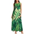thumbnail image 2 of Palm Print Ress Women Elegant Luxury Women's Clothing Summer 2025 Novelties, 2 of 6