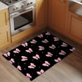 thumbnail image 2 of Valentine's Day Entryway Rug 2'x3'&nbsp; Non Slip Front Door Mats, Pink Bows Shining Stars Modern Black Entrance Rugs Indoor Outdoor Carpet, Washable Floor Mats Small Area Rug for Bedroom Kitchen, 2 of 7