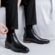 thumbnail image 2 of Botas Chelsea para hombre, botines de estilo italiano, zapatos de cuero suave, nuevas botas altas, zapatos de vestir formales, zapatos de oficina informales de negocios, 2 of 5