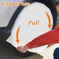 thumbnail image 5 of Sunrise 4pcs Wheel Tier Covers Dia 28" Auto Truck Car Camper Trailer Boat Cover White PE, 5 of 8