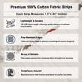 thumbnail image 7 of Soimoi Solid Jelly Roll Fabrics for Quilting 40 Strip 1.5" Cotton Strips Bundles, Perfect Quilting for Craft Project, Precut Quilt Fabirc, Cotton Strips for Home Decor, Rugs - Classic White, 7 of 7