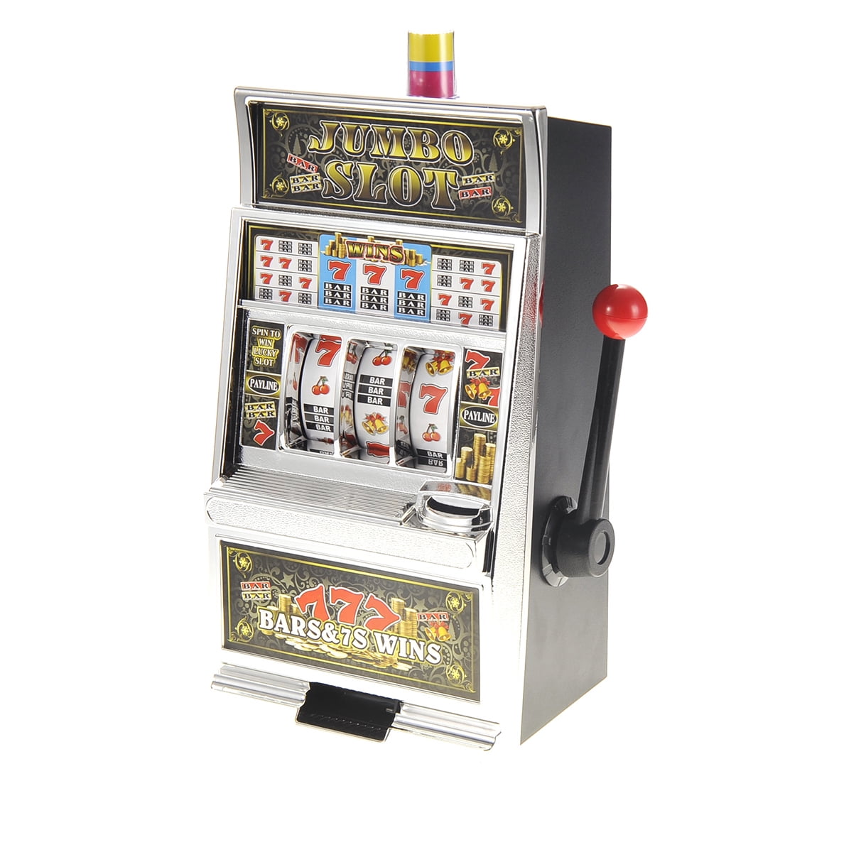 Jumbo Slot Machine Money Bank Realistic Casino Jackpot Game Stress Reliever Toy 
