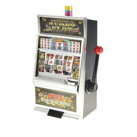 Lucky Sevens Jumbo Slot Machine Bank Replica Toy Realistic casino sound &