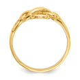 thumbnail image 2 of Solid 14k Yellow Gold Free Form Knot Ring Band Size 8, 2 of 6