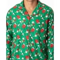 thumbnail image 2 of Peanuts Mens' Christmas Snoopy Charlie Brown Button Sleep Pajama Set, 2 of 5
