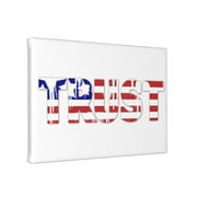 TEQUAN American Usa Us Flag Trust Wall Art Canvas Prints, Modern Artwork Frameless Painting, 8" x 12"