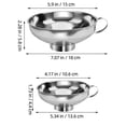thumbnail image 2 of OULII 4Ud Embudo Metálico Para Cocina Con Boca Ancha Apto Para Líquidos Y Sólidos Múltiples, 2 of 8