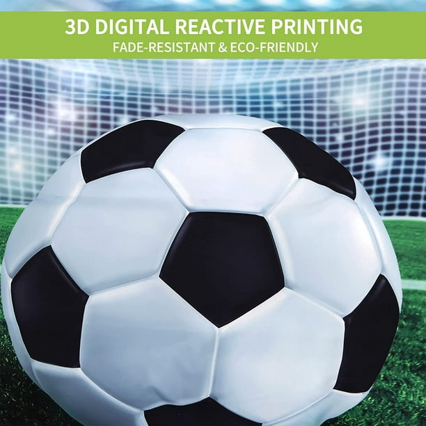 Housse De Couette Enfant,3D Football Imprimée Parure De Lit Enfant