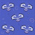 thumbnail image 1 of Ahgly Tapis d'Intérieur Lavable en Machine Carré Transitionnel Bleu Ciel, 5 Pieds Carré, 1 of 7