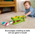 thumbnail image 5 of Fisher-Price Sit & Tap Rolligator, Pounding Activity Toy for Baby Crawling Play, 3 Balls & Hammer, 9 Months and up, 5 of 6