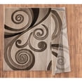 thumbnail image 3 of MDA Home Orelsi Brown/Cream Contemporary Polypropylene Area Rug - 2'1" x 3'3", 3 of 4