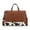Cow-Brown, variant on Wrangler Travel Duffel Bag Carry On Overnight Bag with Shoe Compartment Weekender Bag for Women and Men , Brown