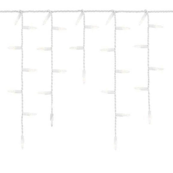 200 Clear Christmas Incandescent Mini Icicle Lights