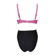 thumbnail image 2 of Traje de Baño Op Talla 12 con Tirantes Anchos Rayas y Liso Rosa, 2 of 4