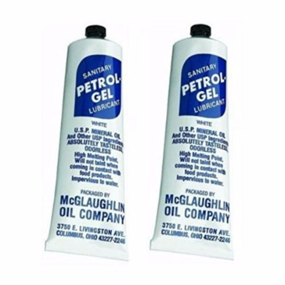 2 Pack) Petrol Gel Safe Food Grade Equipment Lubricant, Lube
