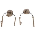 thumbnail image 4 of Adaptador de riel de arco para casco, soporte para auriculares, suspensión, soporte para auriculares para Comtac I II para MSA para auriculares Sordin, color marrón, 4 of 5
