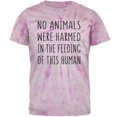 thumbnail image 1 of Activist No Animals Were Harmed in the Feeding of this Human Mens T Shirt Pinwheel Pink Tie Dye MD, 1 of 1