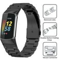 thumbnail image 2 of LEIXIUER Metal Stainless Steel Wristbands Compatible with Fitbit Charge 6 Charge 5, 2 of 12