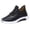 Black, variant on Winter Low Snow Boots for Women Slip on Plush Lined Warm Loafers Comfortable Mom Shoes with Arch Support Outdoor Waterproof Walking Shoes