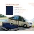 thumbnail image 2 of CCNY RV Bunk Sheet Set 38X80" Truck Sleeper 1000 TC Egyptian Cotton Camper 4Pcs Sheets & Pillowcase 12" Deep pocket Navy Blue, 2 of 8