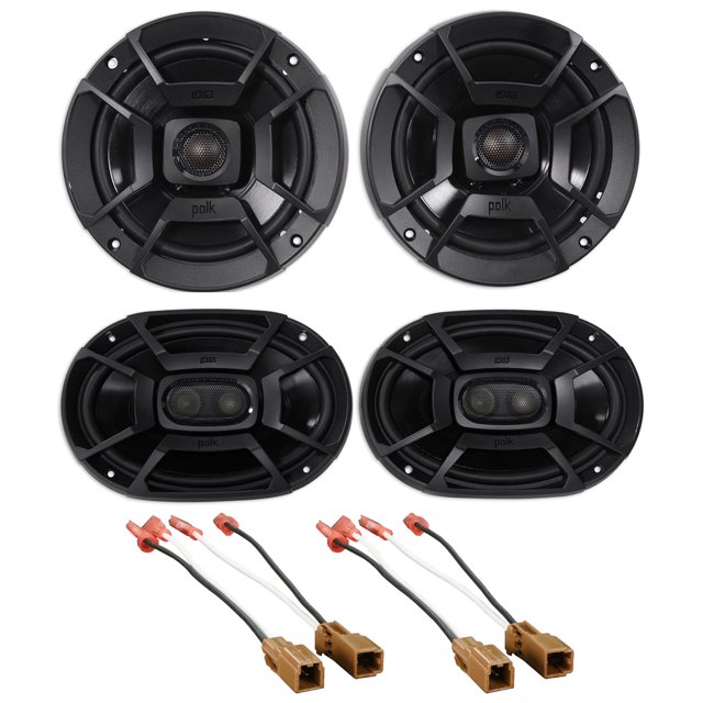 Polk Audio Front+Rear Speaker Replacement Kit For 20002004 Nissan