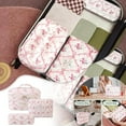 thumbnail image 4 of Event & Party Cute Makeup Bag Flower Quilted Travel Storage Organizer for Accessories, 4 of 5