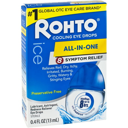 Rohto Refroidissement Soulage collyres, 0,4 oz