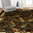 thumbnail image 1 of Home Dynamix Optimum Kawan Area Rug 52" x 72" Traditional Area Rug, Black/Burgundy/Ivory, 1 of 3
