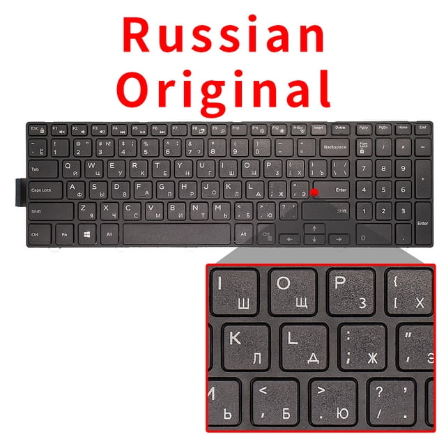 New Original Notebook Keyboard For DELL Inspiron 15 3000 5548 5542 3541 3542 5547 P39F Series US Keyboard RU Original