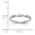thumbnail image 4 of 14K White Gold Wedding Diamond Round Ring Band, 4 of 4