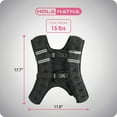 thumbnail image 3 of HolaHatha Weighted Vest for Running with Reflective Stripes and Elastic Straps, 3 of 12