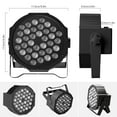 thumbnail image 4 of 4 Pack Par Lights with Bag, 36 LED Round Stage Lights Sound Activated Party Lights, RGB Uplighting Lights with Remote Control Stage Lighting for DJ Club KTV Disco, 4 of 9