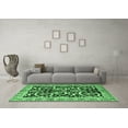 thumbnail image 3 of Ahgly Company Indoor Square Animal Emerald Green Traditional Area Rugs, 5' Square, 3 of 4