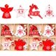 thumbnail image 1 of Pequeño colgante de Navidad - Campana de ángel de ciervo de cinco estrellas 24 piezas Colgantes de Navidad de madera Decoraciones de Navidad Colgantes de madera Fason HFP-0461, 1 of 7