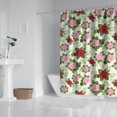 thumbnail image 2 of Pioneer Flower Floral Print Pattern Shower Curtain 72"x84", Bathroom Decorative Shower Curtain Set with 12 Hooks, Waterproof Washable, 2 of 6