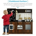 thumbnail image 3 of Best Choice Products Pretend Play Kitchen Wooden Toy Set for Kids w/ Telephone, Utensils, Oven, Microwave - Espresso, 3 of 8