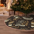 thumbnail image 5 of Daiia coffee shop house Drawing Merry Christmas Tree Skirt , Xmas Large Lace-up Tree Skirt, Santa Snowflakes Rustic Home Decorations New Year Party Farmhouse Decor-36", 5 of 6