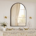 thumbnail image 2 of GRAHMCY 30"x40" Arched Bathroom Mirror Wall Mounted Vanity Mirror, Black, 2 of 7